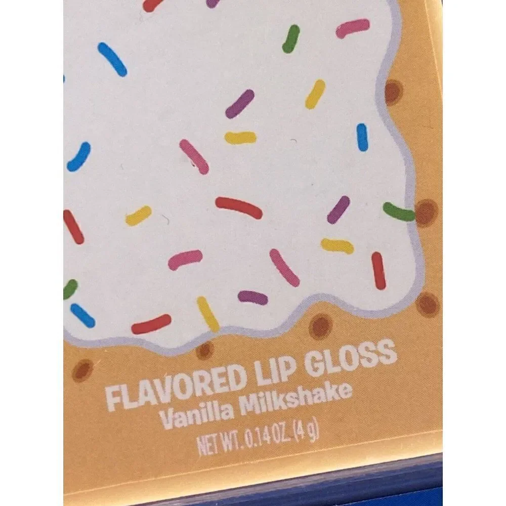 2 Pack Pop Tarts‎ Flavored Lip Gloss Glosses Vanilla Milkshake And Cherry NEW